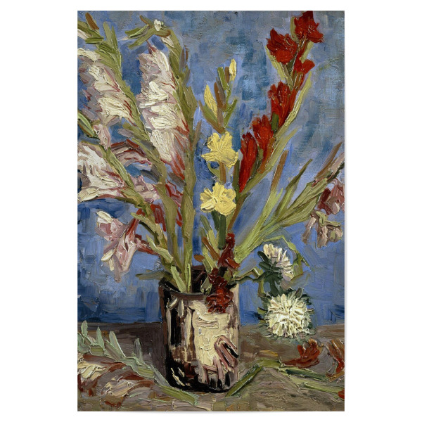 Poster "Vase with Gladioli and Asters" artboxONE - Natur,Floral