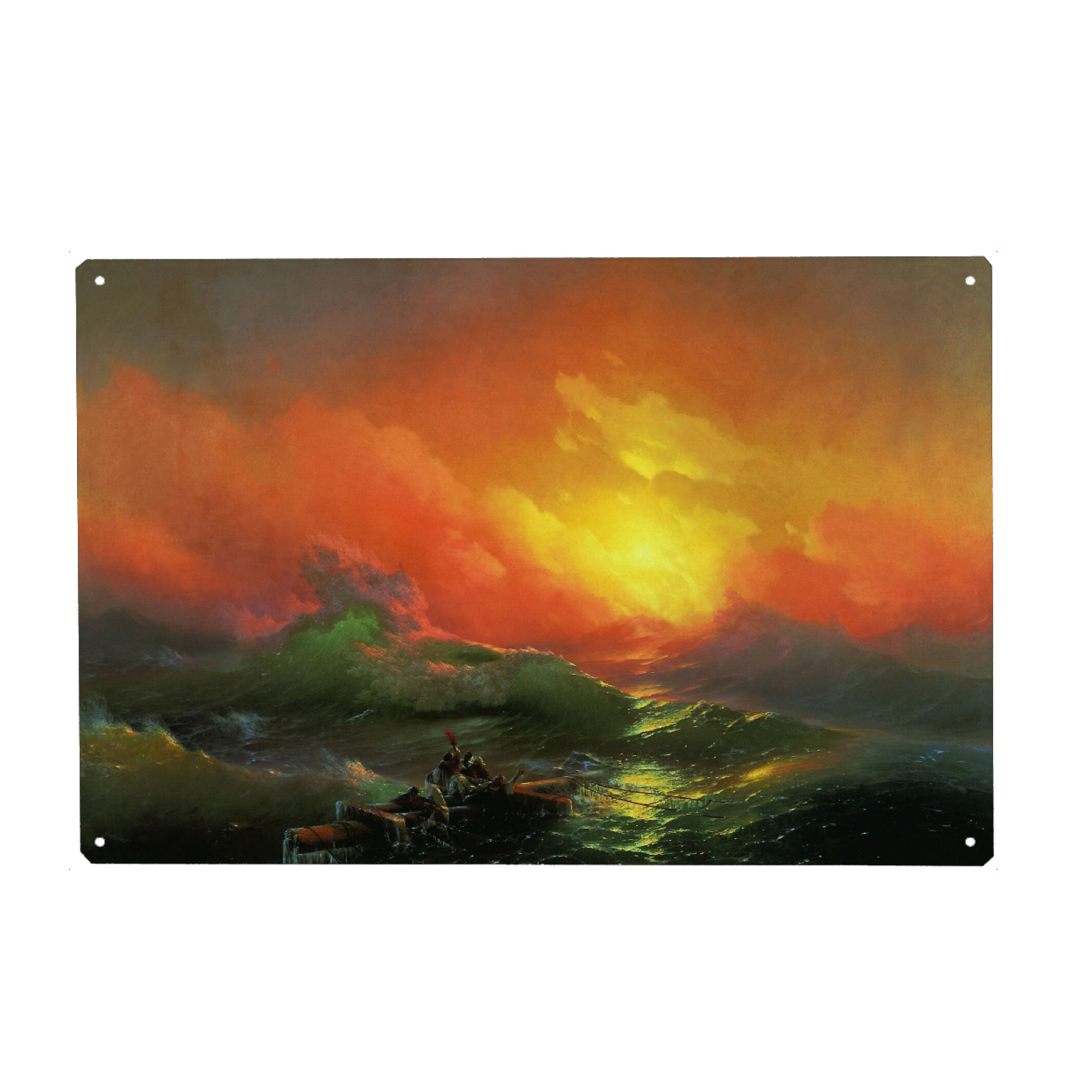 Metall Poster "Aivazovsky, The Ninth Wave" artboxONE - Natur,Menschen,Reise / Strand und Meer