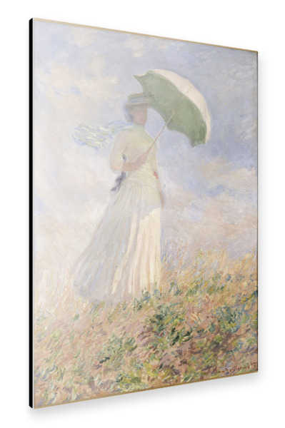 Alu-Dibond "Frau mit Sonnenschirm" 30x20 cm artboxONE