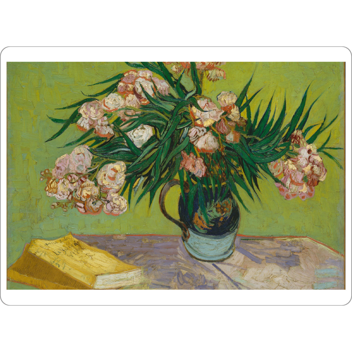 Tischset "Oleander" artboxONE - Natur,Floral - Oleander,Still life,Floral,Blumen,Flowers,Stillleben,Natur,Nature,Vangogh,Vincent,Gemälde,Malerei,Kunst