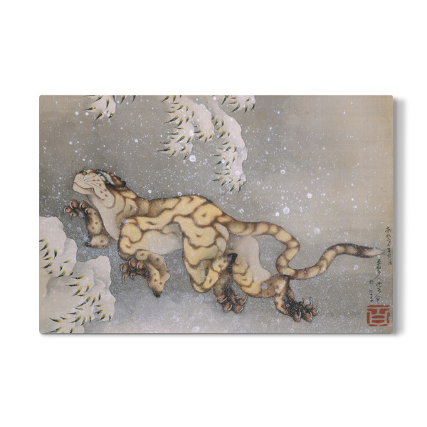 Galerie-Print "Tiger im Schneesturm" 30x20 cm artboxONE