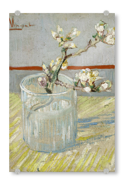 Acrylglasbild "Blühender Mandelzweig" artboxONE - Natur,Floral
