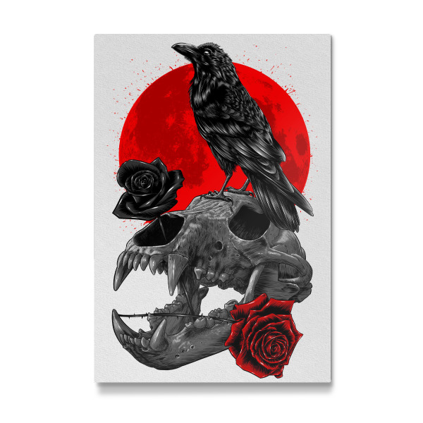 Galerie-Print "Raven Skull" 30x20 cm artboxONE