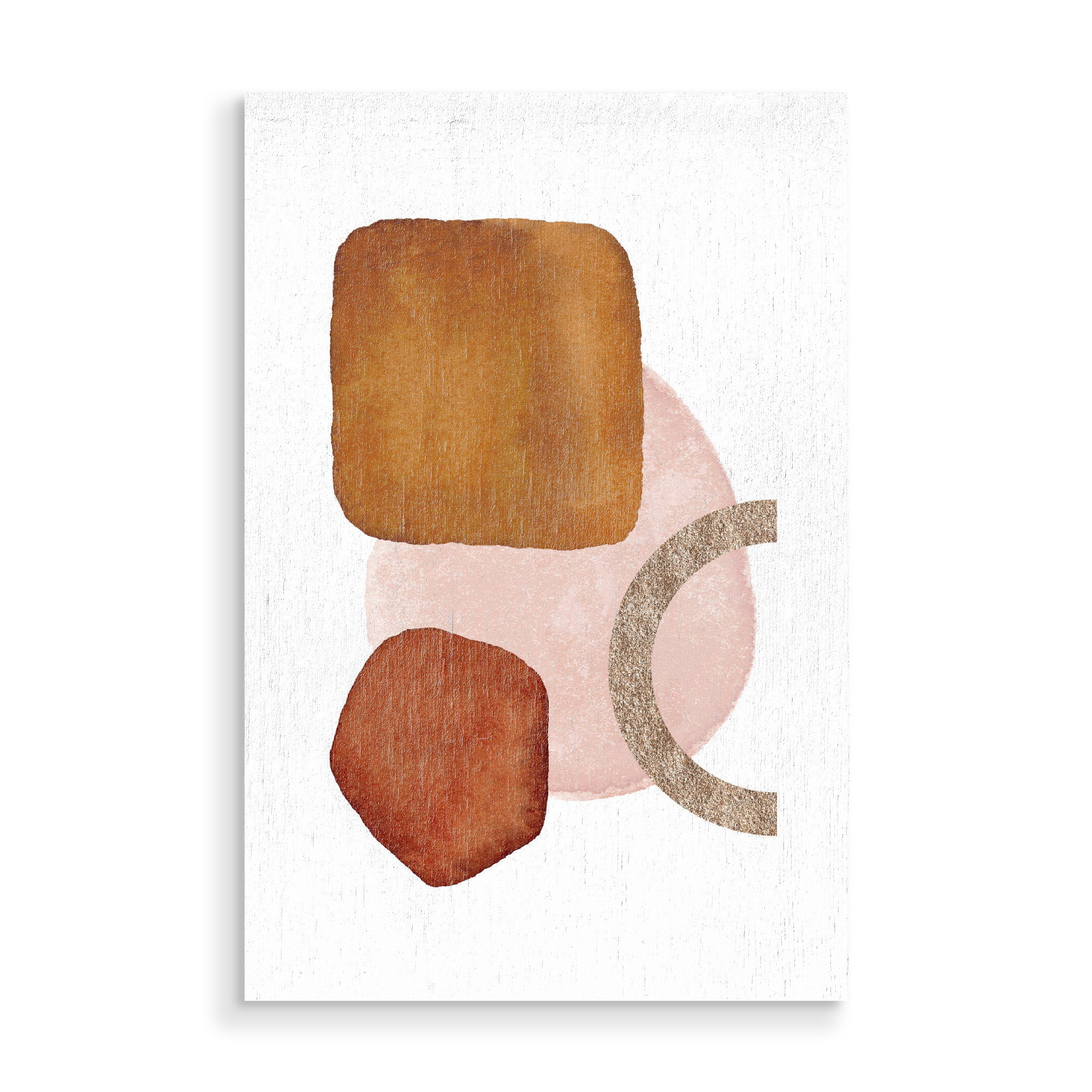 Holzbild "Abstract Shape in Red" artboxONE - Natur,Abstrakt,Geometrie