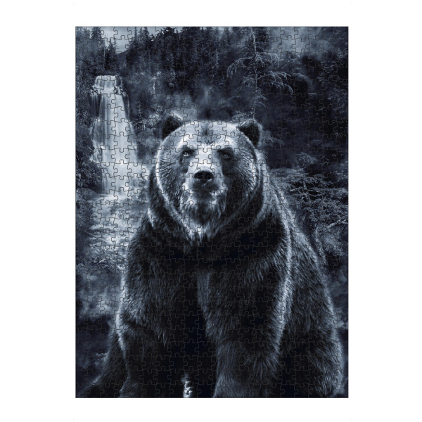 Puzzle Ravensburger "Bear & Forest (matart)" artboxONE - Natur,Tiere - Bear,Bears,Animal,Nature,Bär,Tier,Wild,Grizzly,Forest - Bild bear