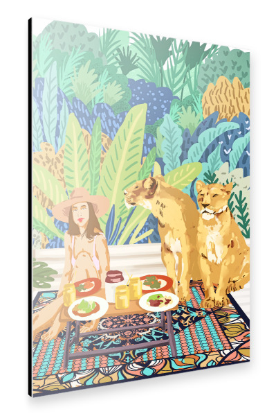 Alu-Dibond "Jungle Breakfast" 30x20 cm artboxONE