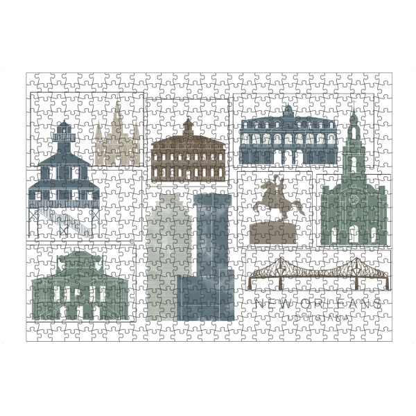Puzzle Ravensburger "New Orleans skyline, navy" artboxONE - Städte,Reise,Architektur