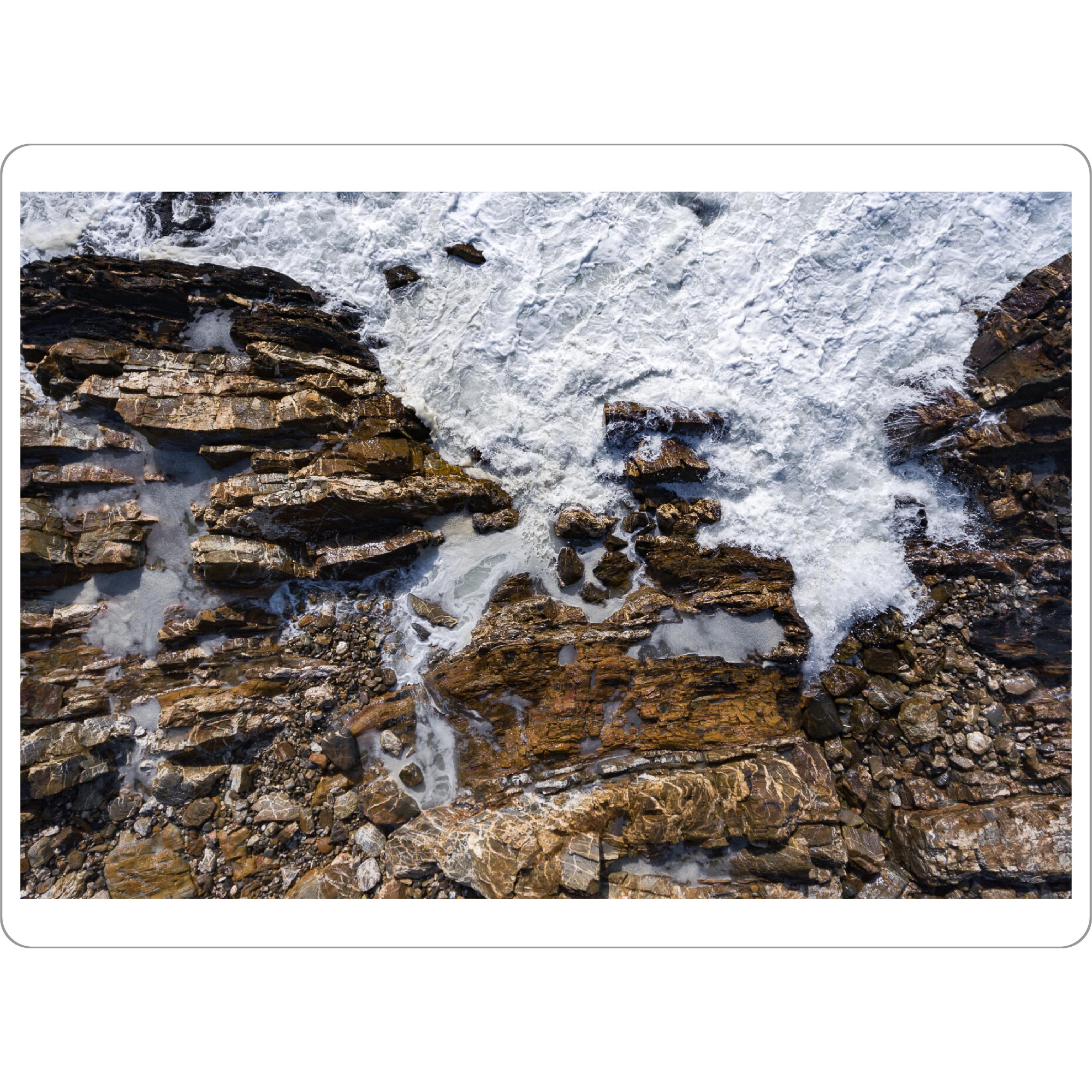 Tischset "Coastal painting" artboxONE - Natur,Reise,Abstrakt,Reise / Strand und Meer
