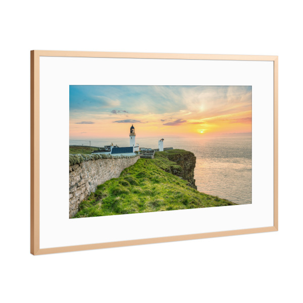 Poster mit Rahmen Kupfer "Dunnet Head Schottland" artboxONE - Natur,Reise,Reise / Länder