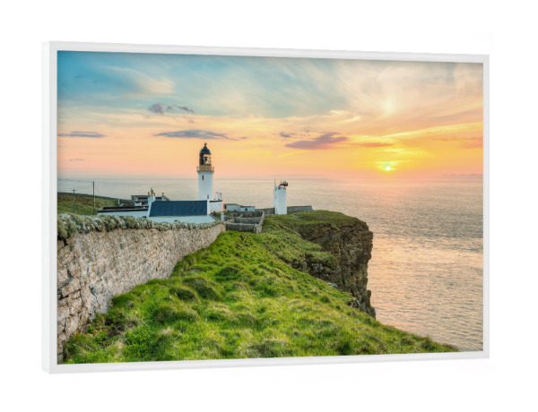 Poster mit weißem Rahmen "Dunnet Head Schottland" artboxONE - Natur,Reise,Reise / Länder