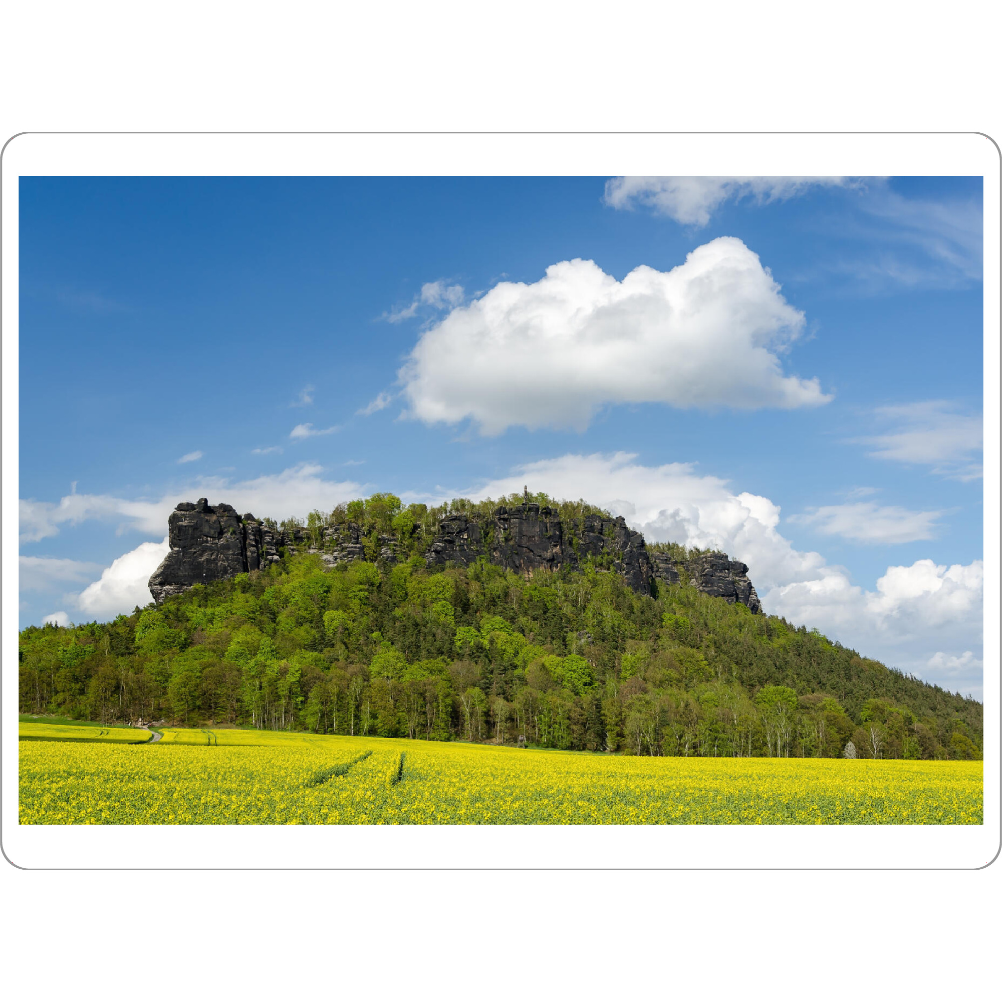 Tischset "Lilienstein im Frühling" artboxONE - Natur,Reise