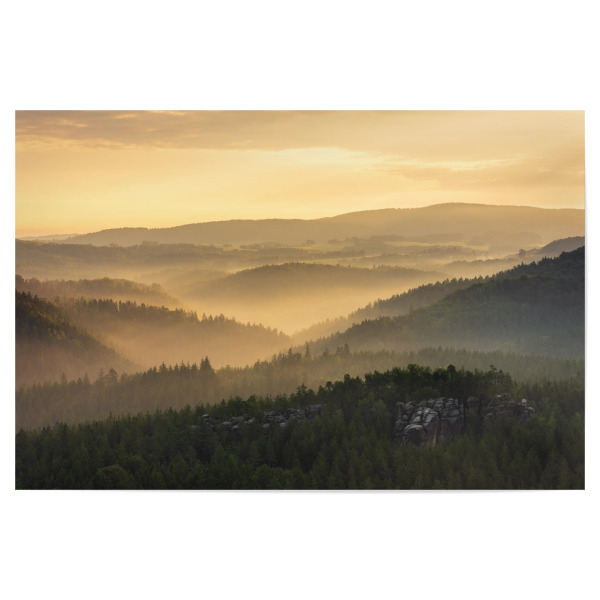 Poster 30x20 cm "Blick ins Kirnitzschtal" artboxONE - Reise,Reise / Länder