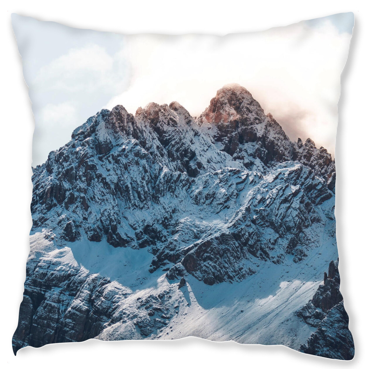 Design-Kissen "Dolomiten im Winterkleid" artboxONE - Natur