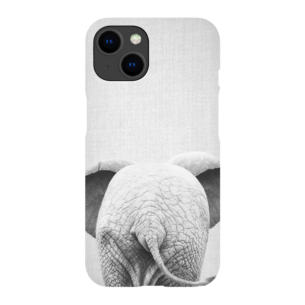 "Baby Elephant Tail - Black & White"für iPhone - Premium-Case Handyhülle artboxONE