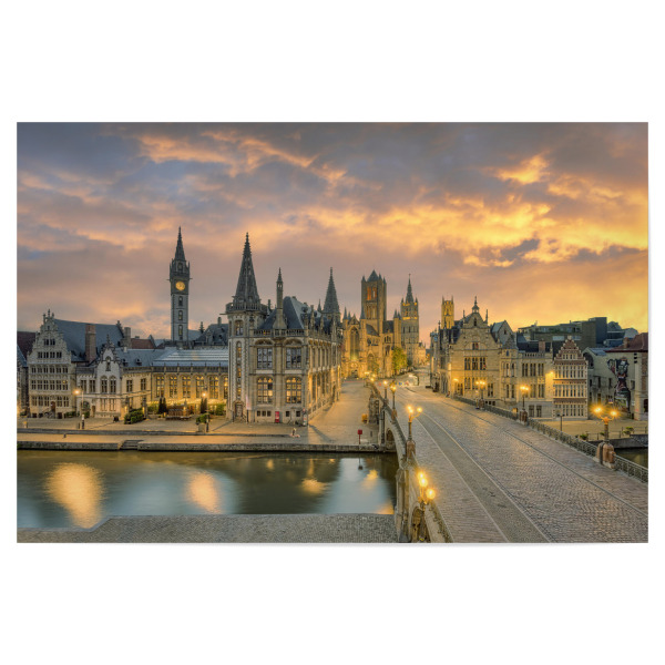 Poster "Gent in Belgien" artboxONE - Städte,Architektur,Reise / Länder