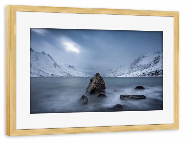 Poster mit Rahmen kiefer "Nordic Winter" artboxONE - Natur,Reise