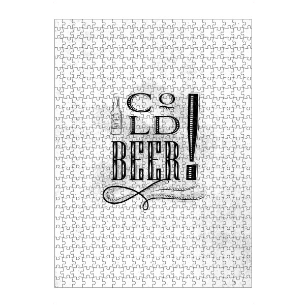 artboxONE Puzzle "Cold beer" artboxONE - Essen & Trinken,Streetart,Für Papa,Essen & Trinken / Alkohol