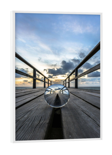 Poster mit weißem Rahmen "Der Weg zum Himmel" artboxONE - Natur,Reise / Strand und Meer