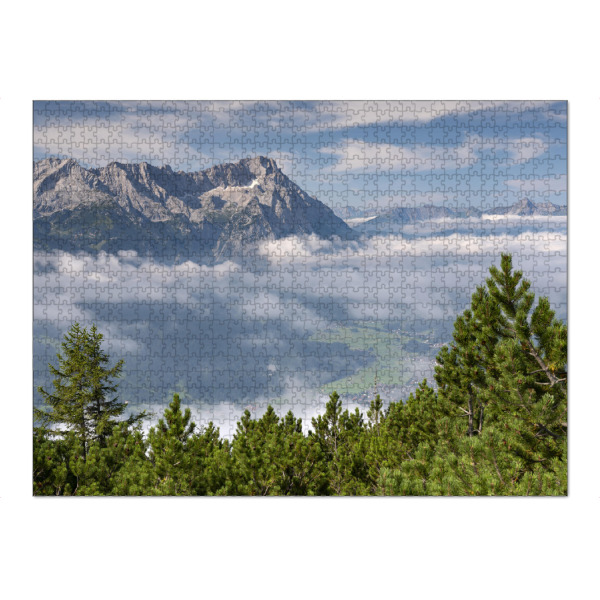 Puzzle Ravensburger "Zugspitzblick vom Wank" artboxONE - Natur