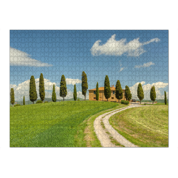 Puzzle Ravensburger "Landhaus bei Pienza in der Toskana" artboxONE - Natur,Reise,Reise / Länder