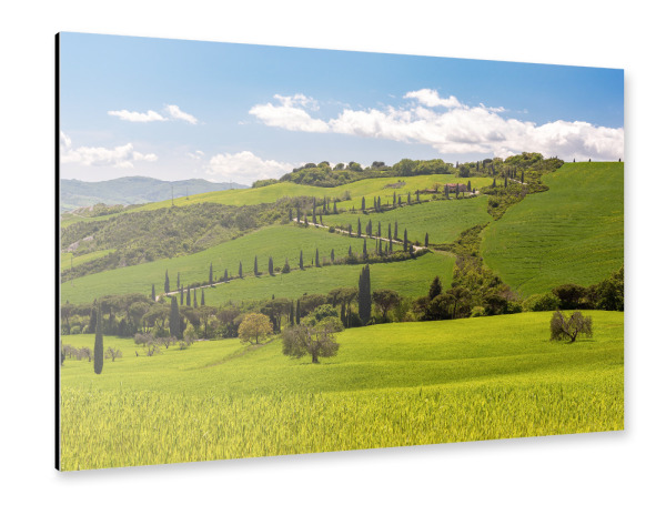 Alu-Dibond "Toskana im Frühling" 30x20 cm artboxONE