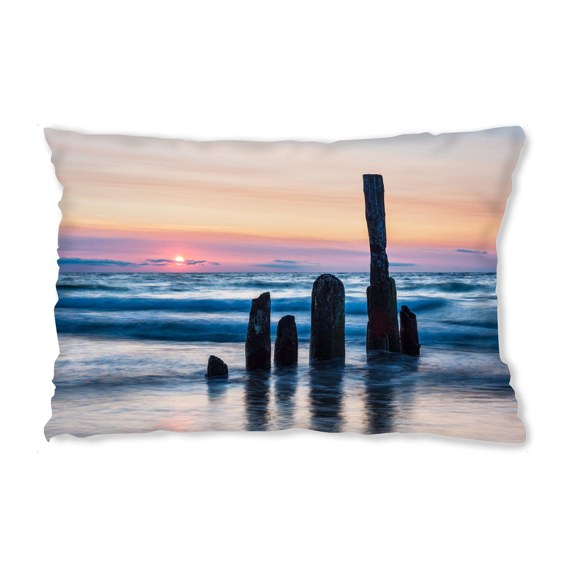 Design-Kissen "Sonnenuntergang bei Kühlungsborn" artboxONE - Natur,Reise,Reise / Strand und Meer