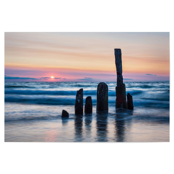 Poster "Sonnenuntergang bei Kühlungsborn" artboxONE - Natur,Reise,Reise / Strand und Meer