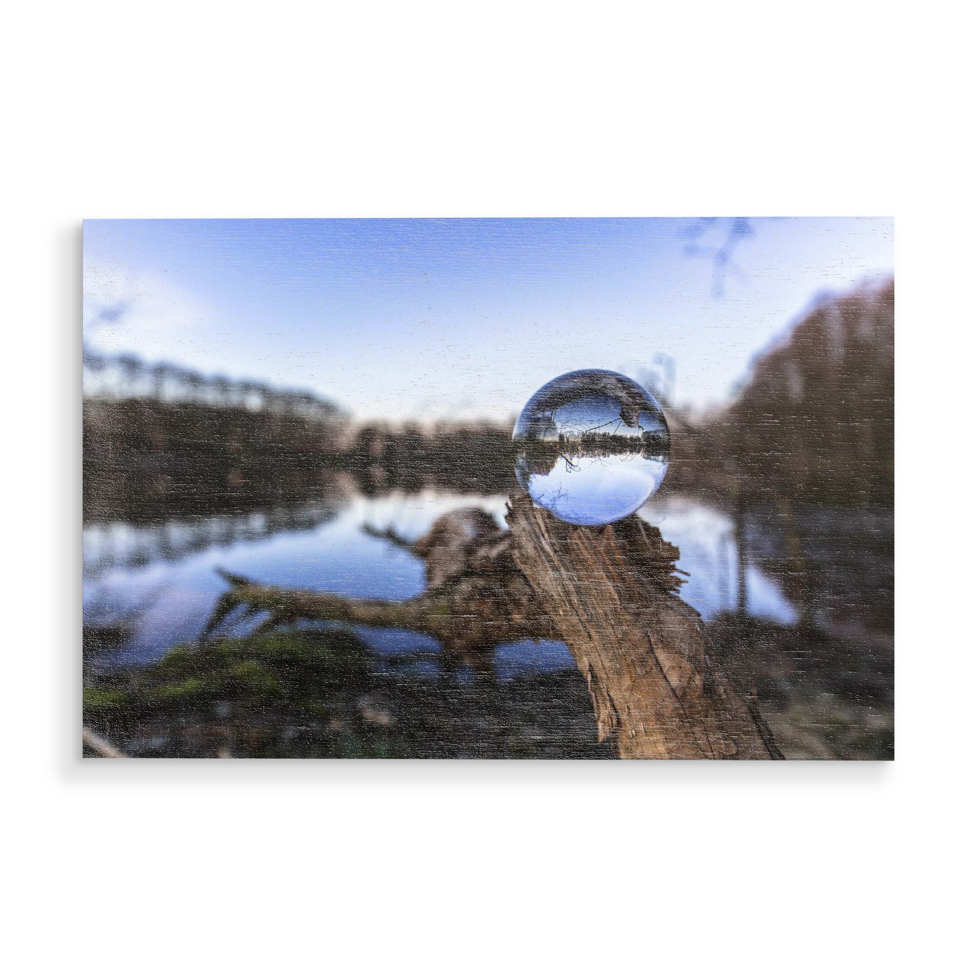 Holzbild "Blaue Stunde" artboxONE - Natur