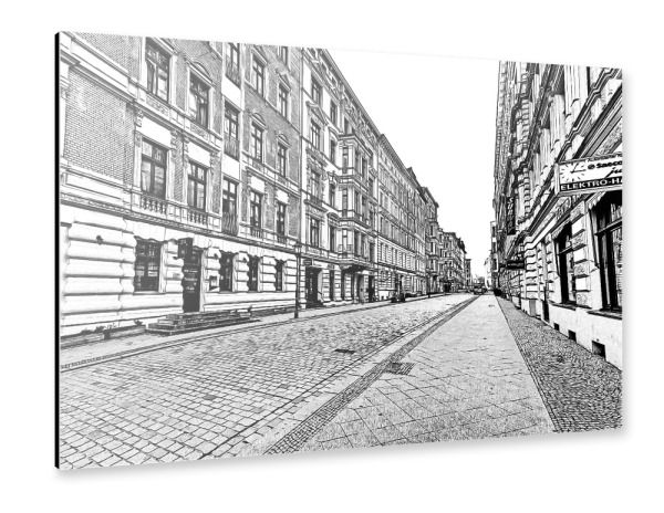Alu-Dibond "Gründerzeit in Magdeburg" 30x20 cm artboxONE