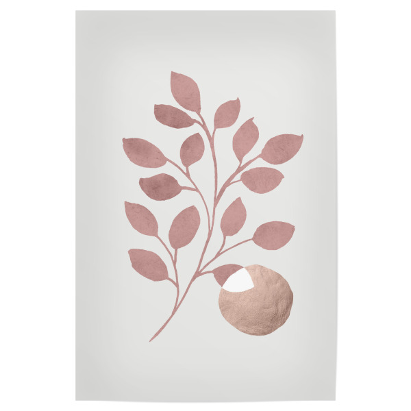 Poster 30x20 cm "Abstract tropical Rose" artboxONE - Natur,Floral,Abstrakt,Geometrie