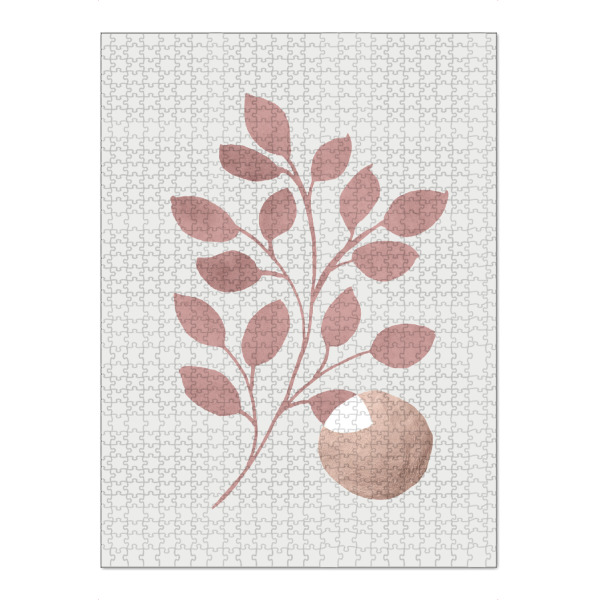 Puzzle Ravensburger "Abstract tropical Rose" artboxONE - Natur,Floral,Abstrakt,Geometrie