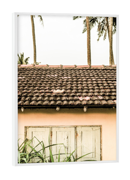 Poster mit weißem Rahmen "Cabin Fever" artboxONE - Natur,Architektur