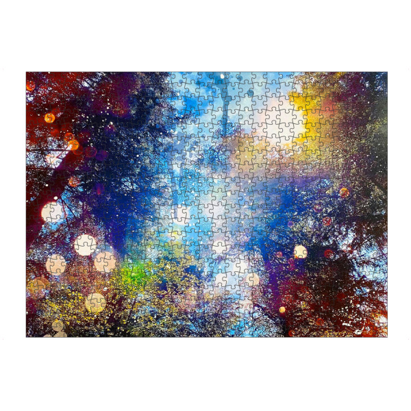 artboxONE Puzzle "Happy Forest" artboxONE - Natur,Abstrakt - Forest,Wald,Bäume,Trees,Natur,Nature,Abstract,Abstrakt,Colorful,Bunt - Bild forest