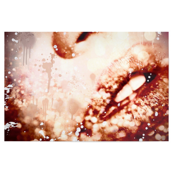 Poster 30x20 cm "Bronze Lips" artboxONE - Menschen,Liebe,Männer