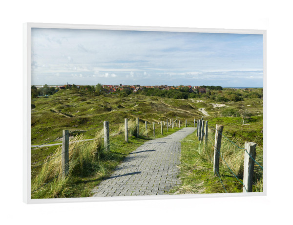 Poster mit weißem Rahmen "Landschaft auf Baltrum" artboxONE - Natur,Reise,Reise / Strand und Meer