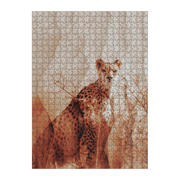 Puzzle Ravensburger "Beautiful cheetah family" artboxONE - Natur,Tiere
