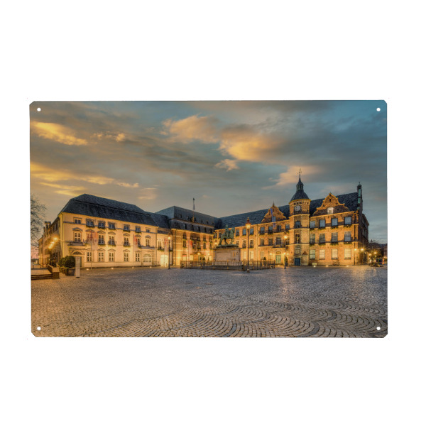 Holzbild "Rathaus in Düsseldorf" artboxONE - Städte,Reise,Architektur,Städte / Düsseldorf