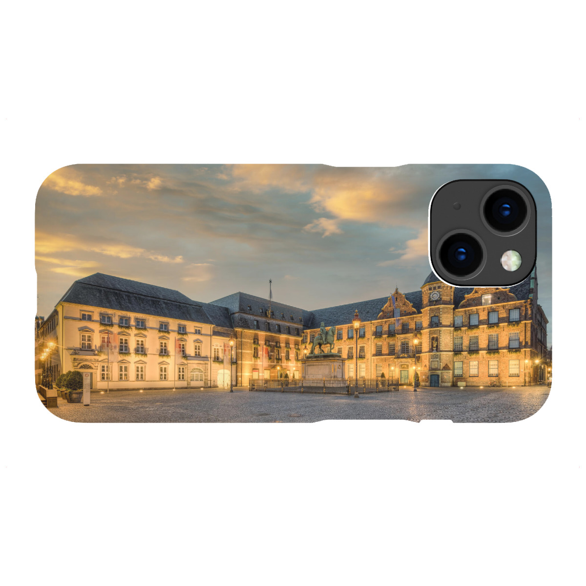 iPhone "Rathaus in Düsseldorf" Premium-Case Handyhülle artboxONE