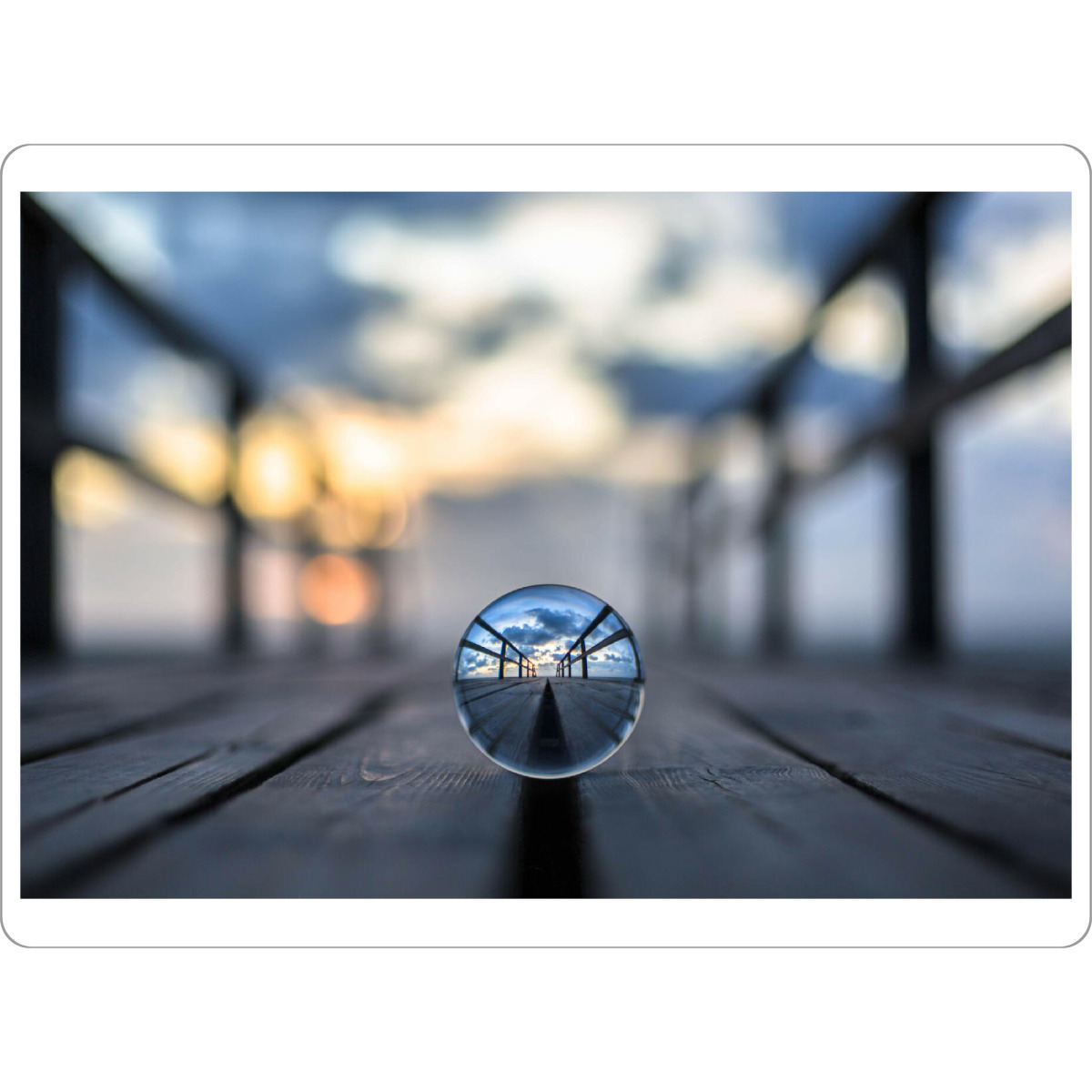 Tischset "Der Weg zum Sonnenuntergang" artboxONE - Natur,Reise,Reise / Strand und Meer
