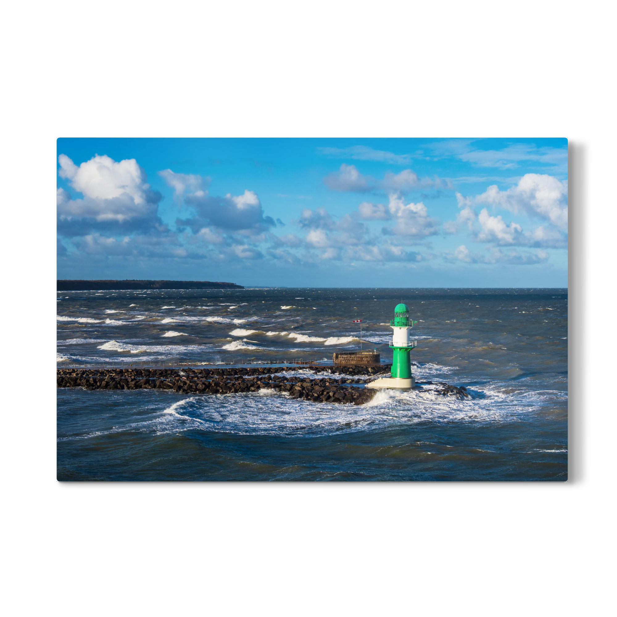 Galerie-Print "Die Mole in Warnemünde" 75x50 cm artboxONE