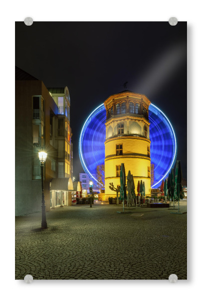 Acrylglasbild "Wheel in Motion" artboxONE - Städte,Reise,Architektur,Städte / Düsseldorf