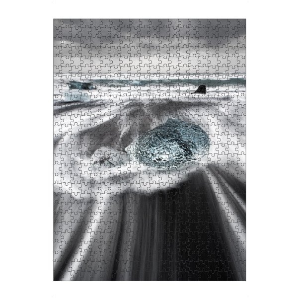 Puzzle Ravensburger "Eisblock in der Brandung" artboxONE - Natur,Abstrakt,Reise / Strand und Meer
