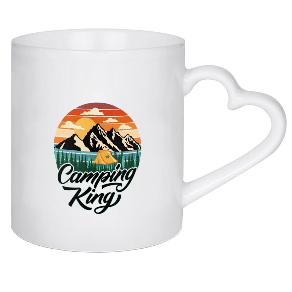 Herztasse "Camping Kings" artboxONE - Typografie,Männer,Lustig