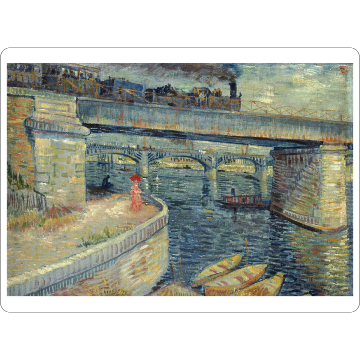 Tischset "Les Ponts d'Asnières" artboxONE - Städte,Natur,Reise,Menschen,Architektur
