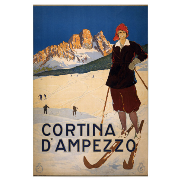Poster 30x20 cm "Cortina d'Ampezzo" artboxONE - Natur,Reise,Menschen,Sport