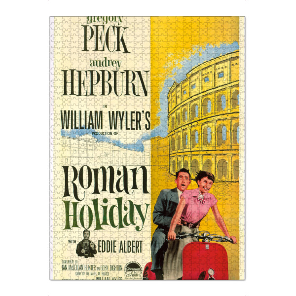 Puzzle Ravensburger "Ein Herz und eine Krone" artboxONE - Städte,Typografie,Menschen,Architektur,Städte / Rom