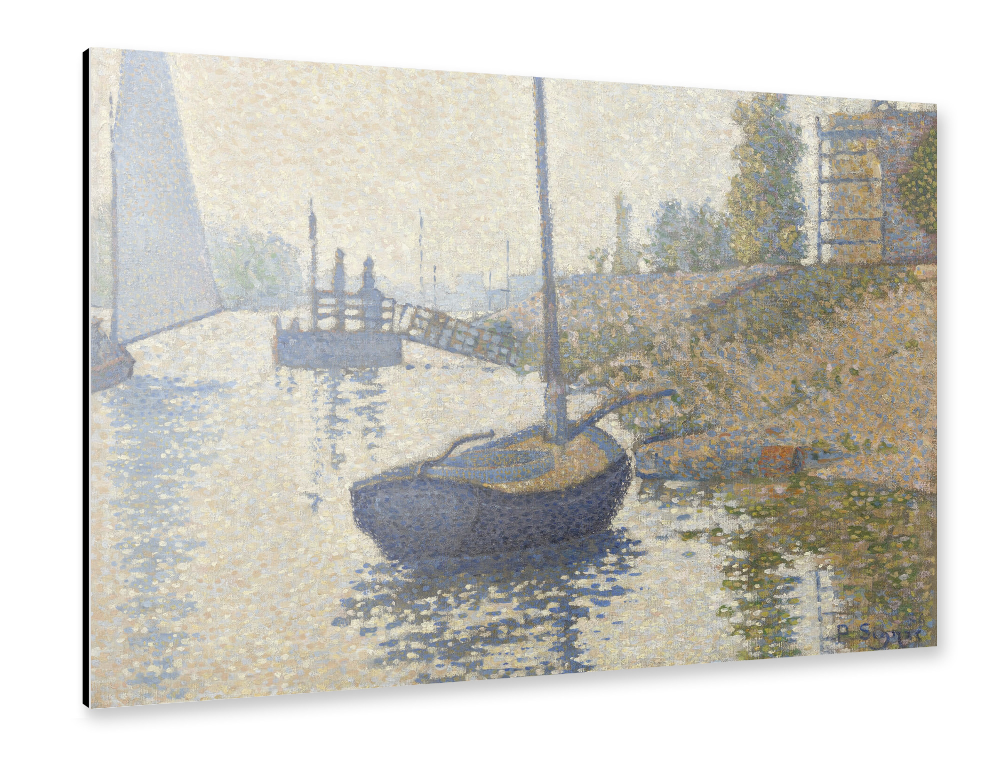 Alu-Dibond "Ponton de la Félicité" 75x50 cm artboxONE