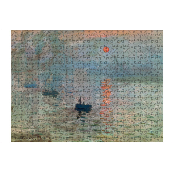 Puzzle Ravensburger "Sonnenaufgang von Monet" artboxONE - Natur,Reise,Menschen,Reise / Strand und Meer