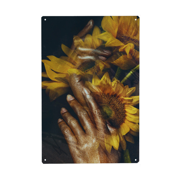 Holzbild "Floral hands" artboxONE - Natur,Floral,Menschen