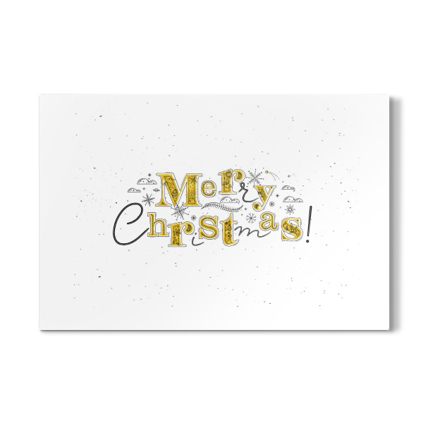 Galerie-Print "Merry Christmas white" 30x20 cm artboxONE